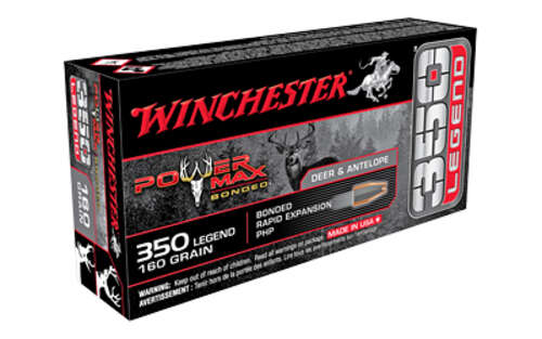 Ammunition Winchester Ammunition Power Max Bonded WIN POWERMAX 350LEG 160GR 20/200